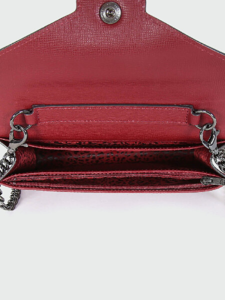 Longchamp -Cartera pequeña con solapa, Le pliage Héritage Bordó