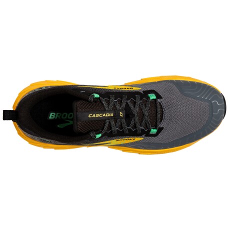 Championes Brooks de Hombre - Cascadia 17 - 1104031D333 GREY/YELLOW