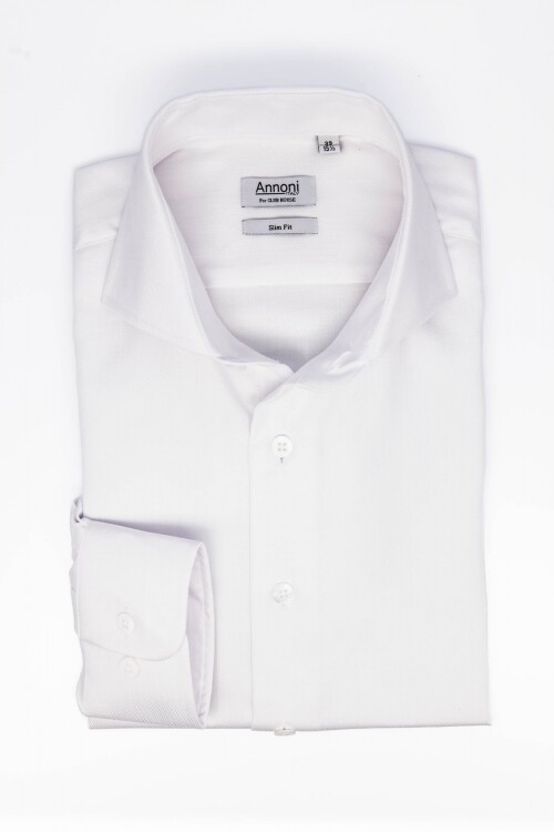 Camisa Annoni Hudson Collar Slim Fit Camisa Annoni Hudson Collar Slim Fit