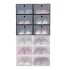 Cajas Estantes Organizador Rack Zapatos Zapatera Apilabl X48 Color Variante Negro