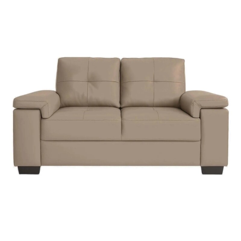 Sofa Luares 2 Cuerpos Pu Taupe Sofa Luares 2 Cuerpos Pu Taupe