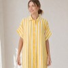 Vestido Camisero Pupa Estampa Amarillo