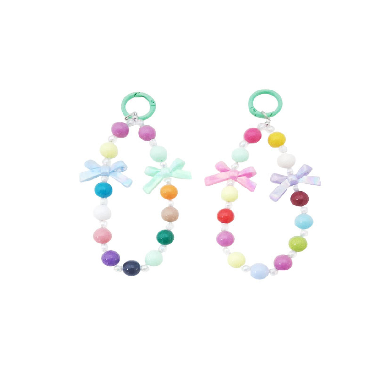 Llavero de piedras de colores - Llavero De Piedras De Colores 