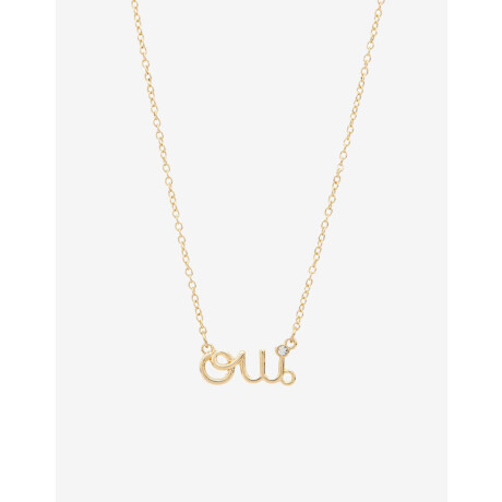 Cadena Con Dije Oui Dorado