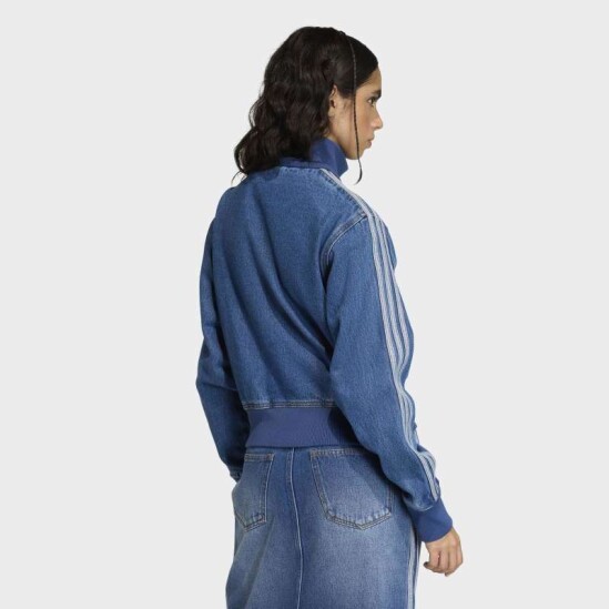 Campera Adidas Firebird Denim Azul