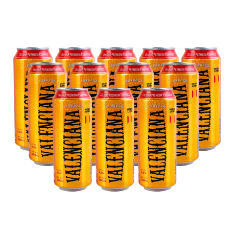 Cervezas VALENCIANA Lata 500ml - España Pack x6u