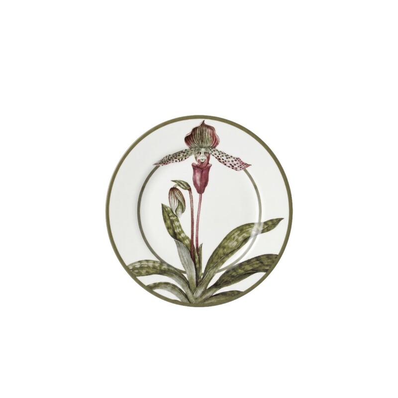 PLATO DIS ORQUIDEA P/POSTRE 21CM Unica
