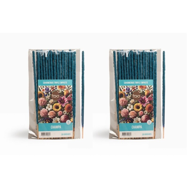 INCIENSO TAO TRIPLE EMPASTE SAGRADA MADRE - 2 PACK X30 Champa