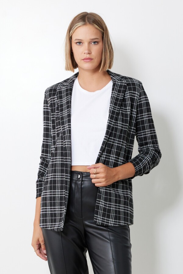 Blazer Cuadrille NEGRO/BLANCO