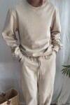 Pantalón recto winter Crema