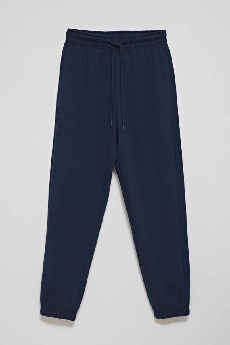 Pantalón deportivo con elástico Azul Marino
