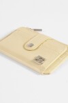 Tarjetero flap monedero amarillo