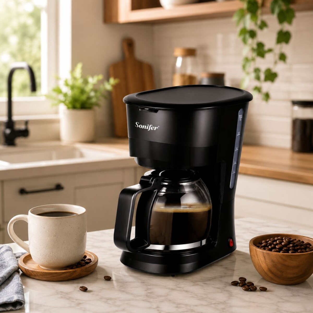Cafetera de goteo Electrica 1, 8 litros 1000w Sonifer 