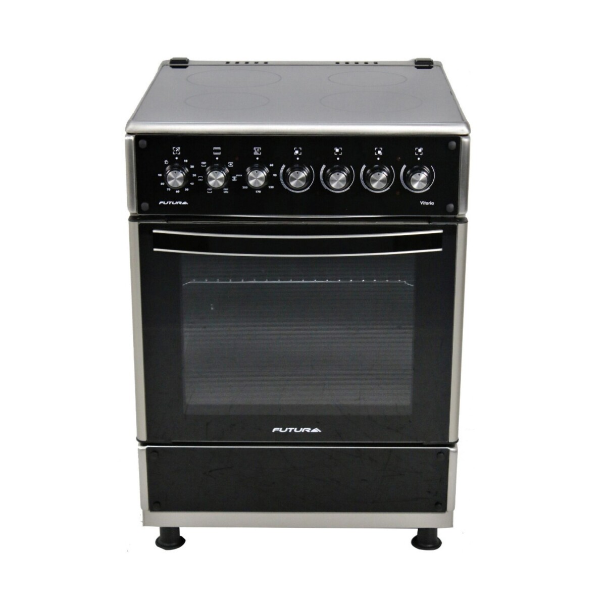 Cocina Vitrocerámica Futura Vitoria Fut60vc4g - Negro 
