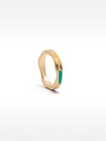 Anillo Irregular Con Detalles Multicolor multicolor