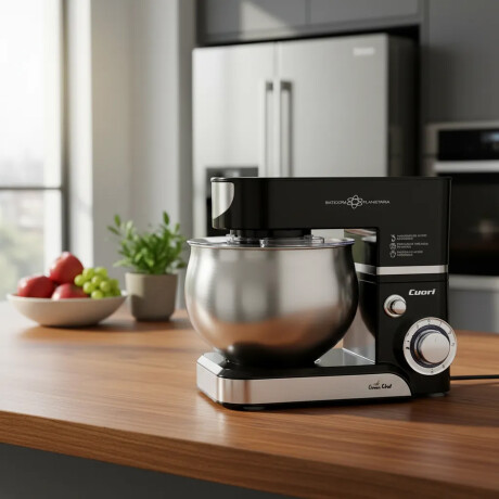 Batidora Planetaria Cuori Negro/plateado