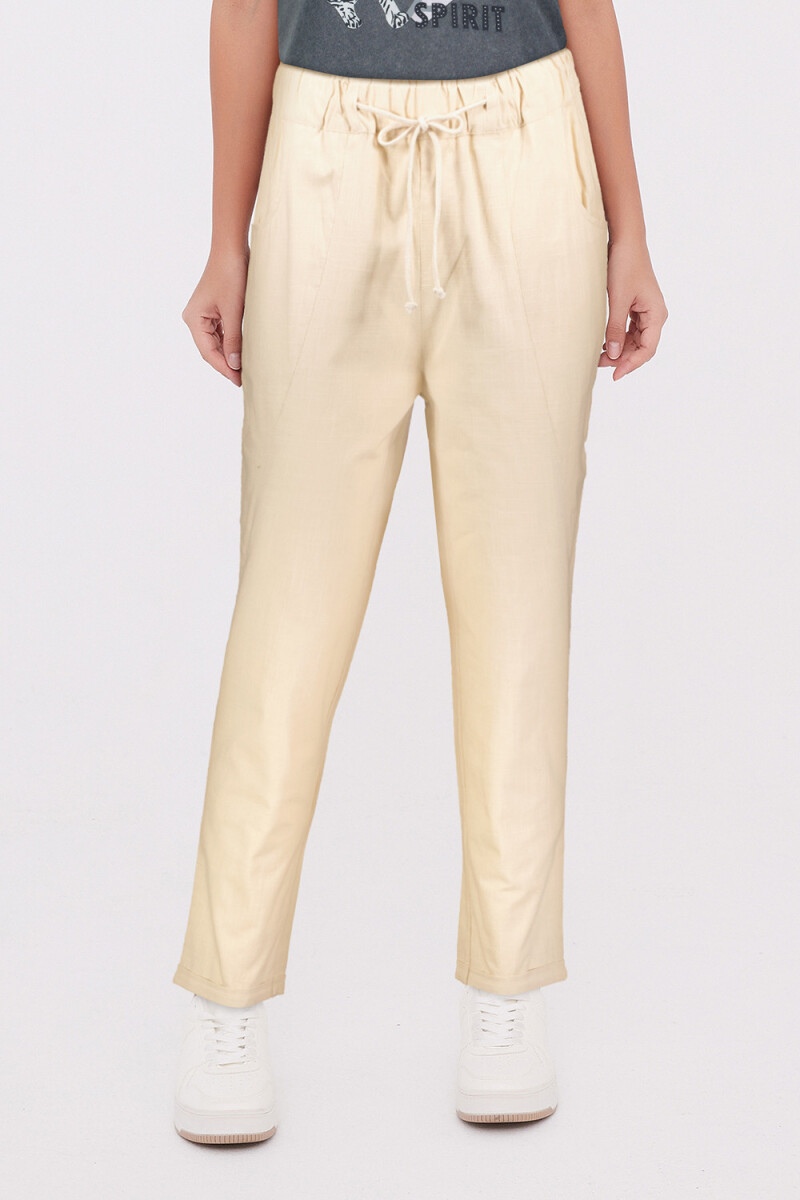 Pantalon Bengkel - Crema 