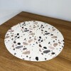 Individual Impermeable Circular Estampa Terrazo
