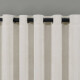 Barrote cortina de metal 2 m + 2 Soportes NEGRO