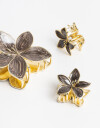 Broches Sets Flores Sets De Broches - Marron Chocolate