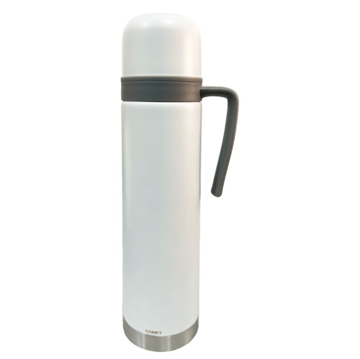 Termo Comet 750 ml Acero Inoxidable con Asa Fija y Pico Cebador - BLANCO 