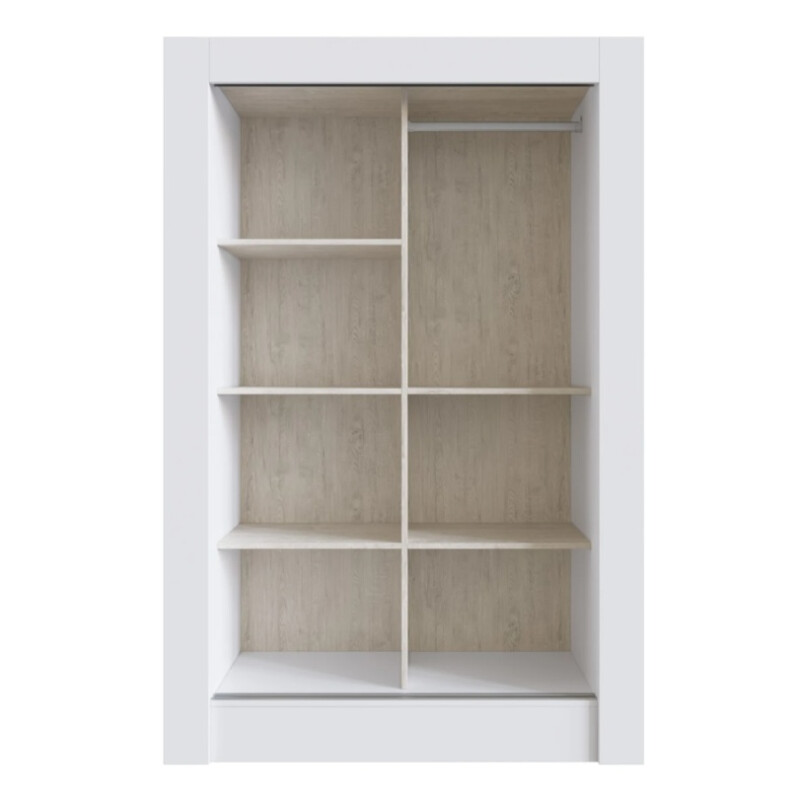 Ropero Placard 2 Puertas Corredizas Dormitorio Blanco
