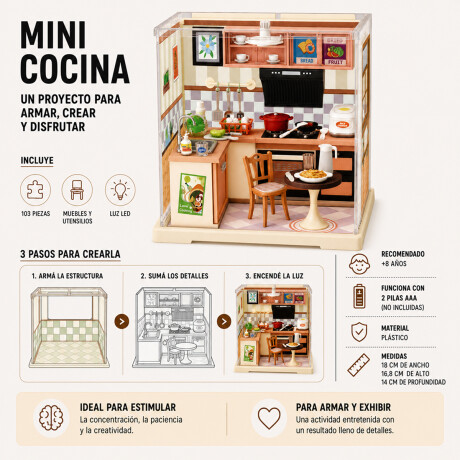 Casita en miniatura para armar Naranja