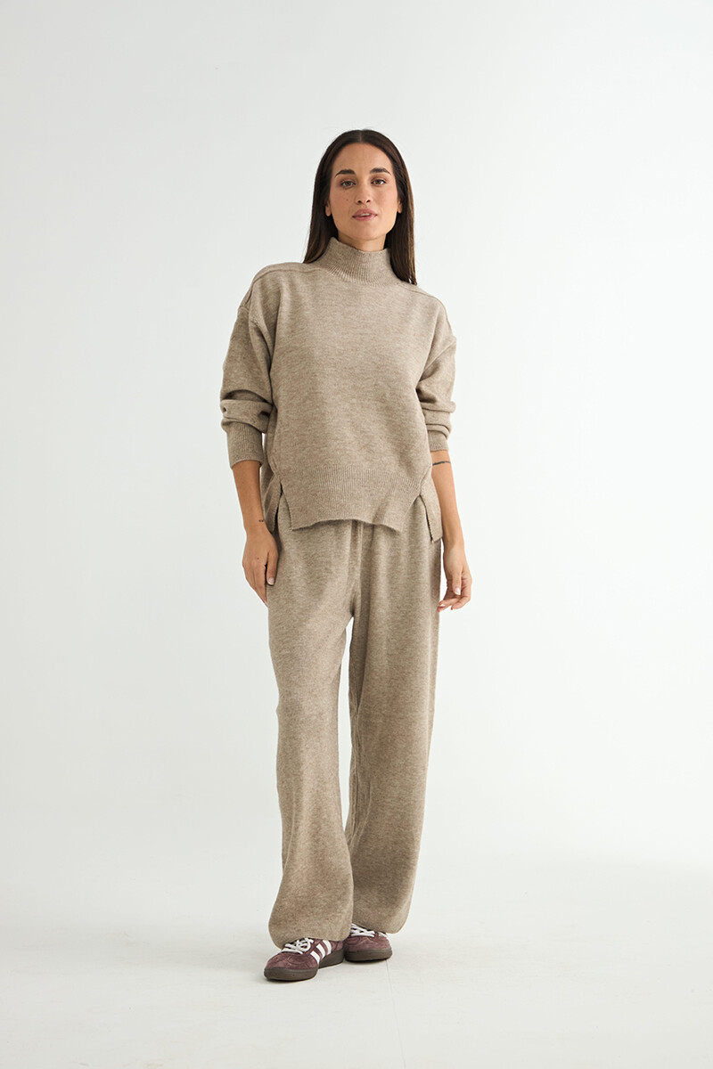 CONJUNTO TEJIDO AZAFRÁN - VISON 