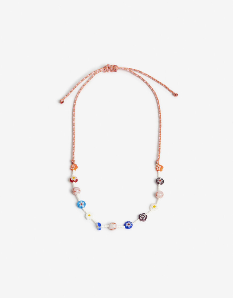 Collares Cortos Color Collar Corto Cordón Beas Para Niñas - Combinacion Multicolor