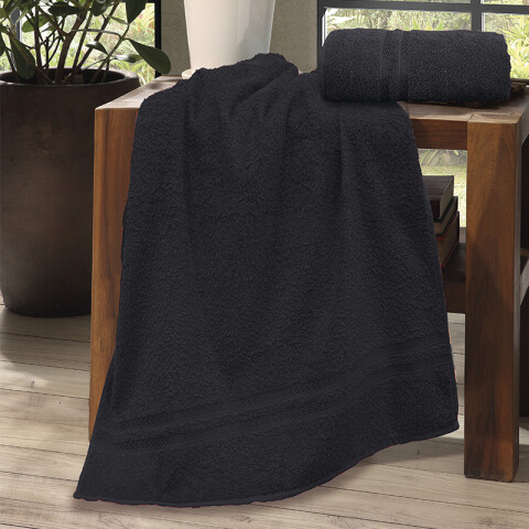 Toalla Paris 100% Algodón 65 x 140 cm Verde NEGRO