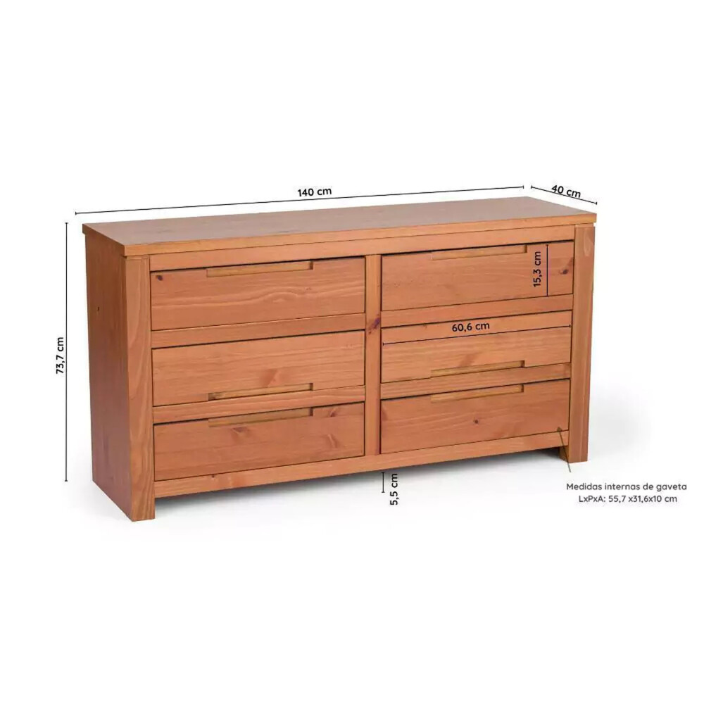 COMODA MADERA NATURAL-BEIGE FRESNO