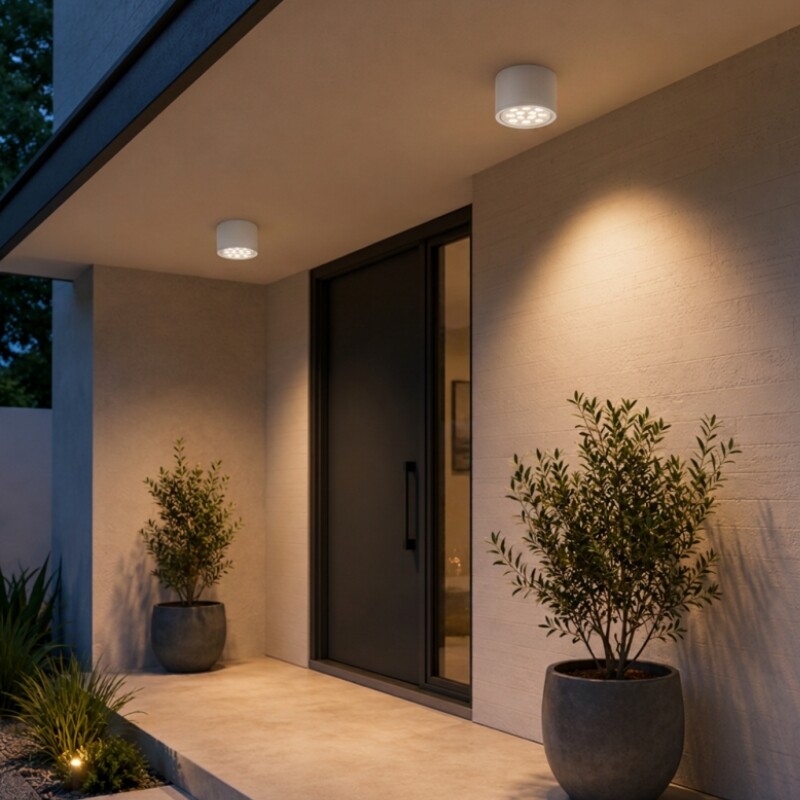 Roma 12W Luminaria De Exterior Roma 12W Blanco