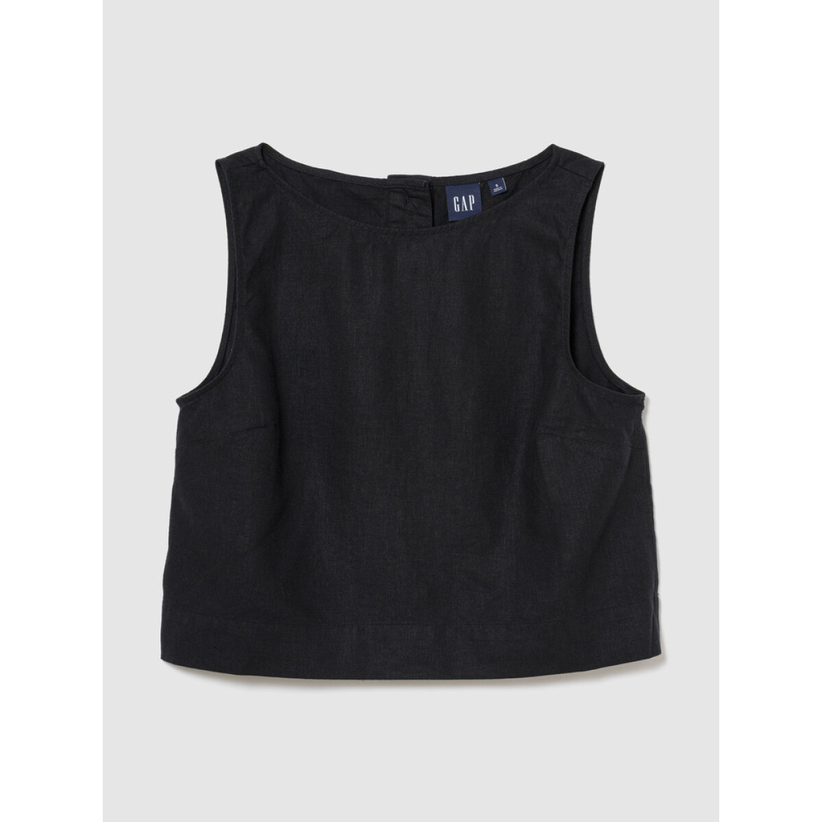 SL SHELL TOP - LINEN - BLACK 