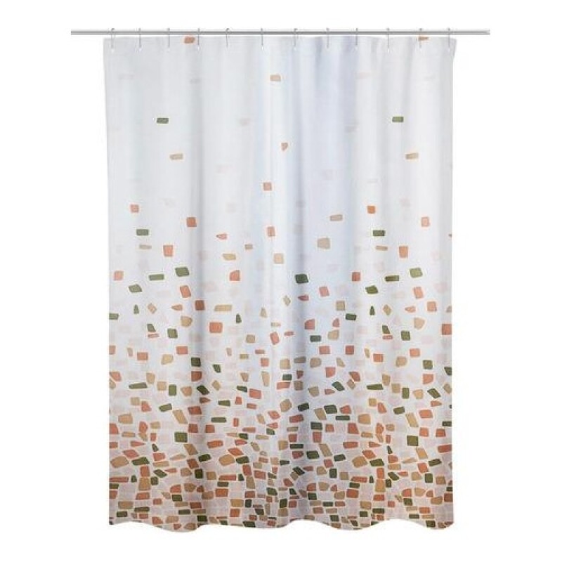 Cortina de baño Amalfi recubierta de teflón impermeable 180 x 180cm Diseño 12