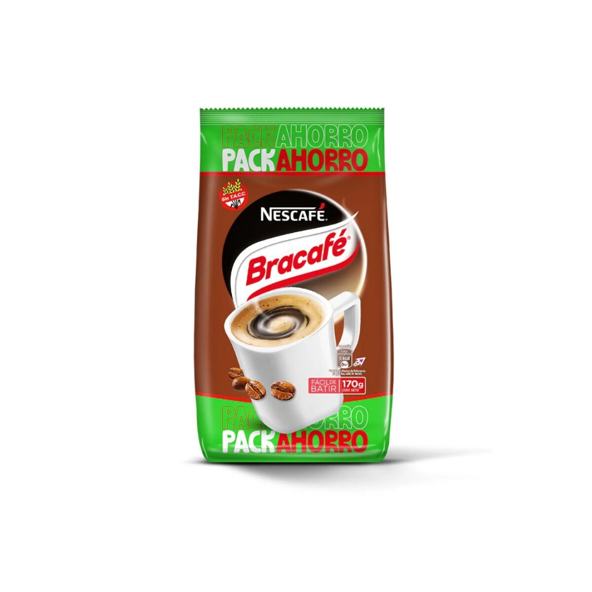 CAFE BRACAFFE 170 GRS REPUESTO SACHETS 