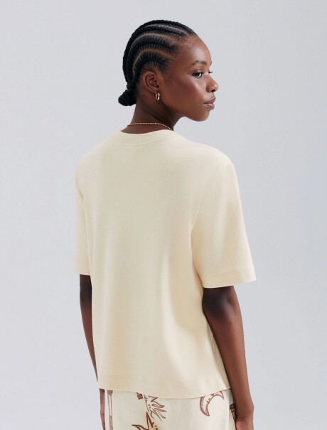 CAMISETA BÁSICA MANGA CORTA AMARILLO