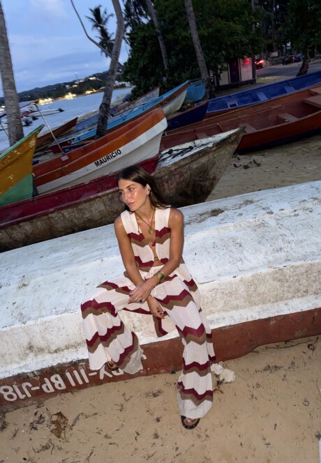 Pantalon Aries SS26 Zig Tinto