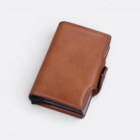 Billetera Rectangular Marrón