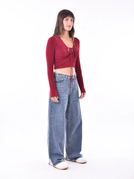 REMERA NULA BORDEAUX