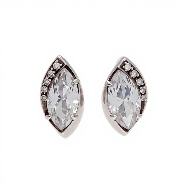 Caravanas con Piedra-Plata 925-Piedra Zirconia-CA3005 conpiedra