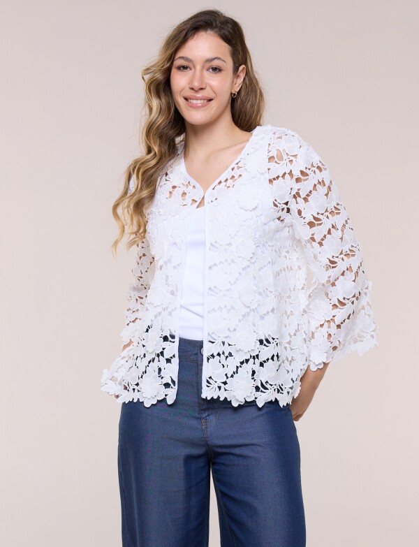 Chaqueta Encaje BLANCO