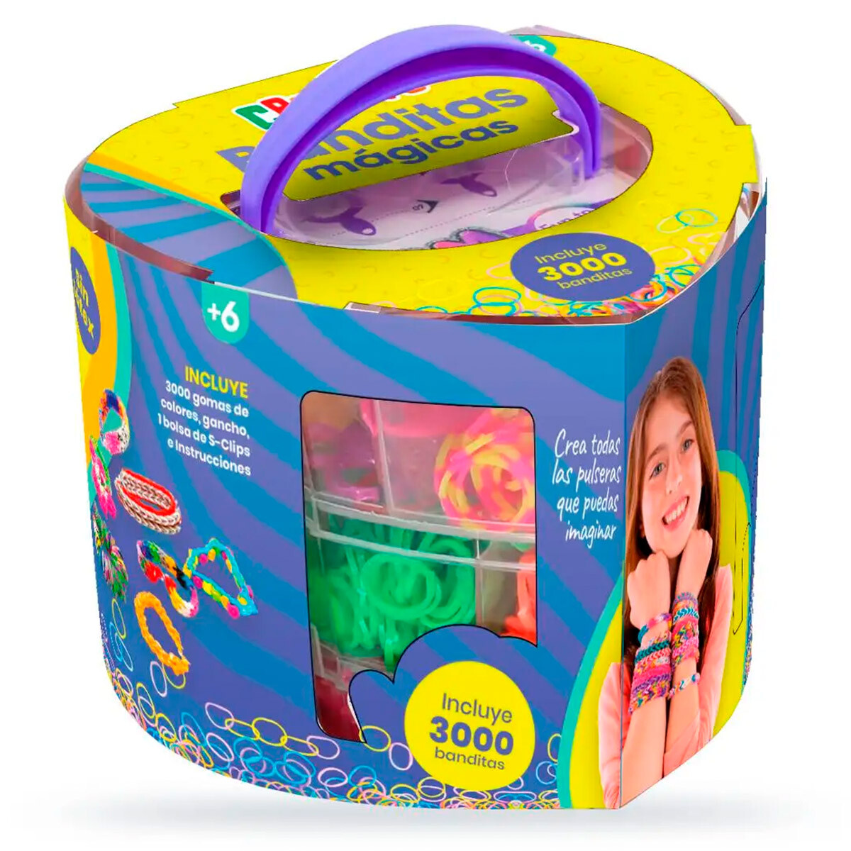Set Para Crear Pulseras Banditas Elásticas 3000 Pcs 
