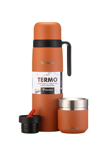 Kit Termo Manija Rigida + Mate Folkie Terracota