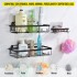 Estante Organizador Accesorio Baño Ducha Set X3 Jabonera Adhesivo Imback Color Negro Estante Organizador Accesorio Baño Ducha Set X3 Jabonera Adhesivo Imback Color Negro