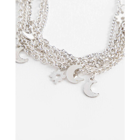 Choker Bañado En Plata Plateado