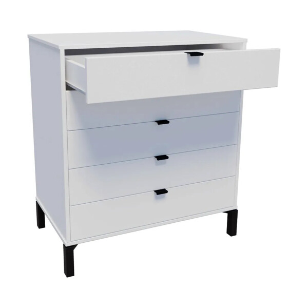 Cómoda Marden De 5 Cajones Vertical/ Blanco CóMODA MARDEN DE 5 CAJONES VERTICAL/ BLA