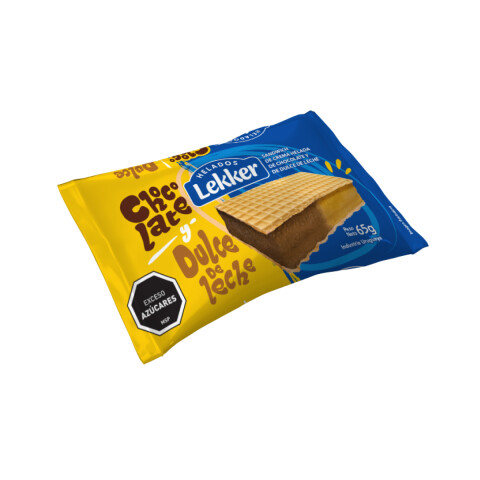 SANDWICH LEKKER 65 GR CHOCOLATE / DULCE DE LECHE Sandwich Lekker 65 Gr Chocolate / Dulce De Leche