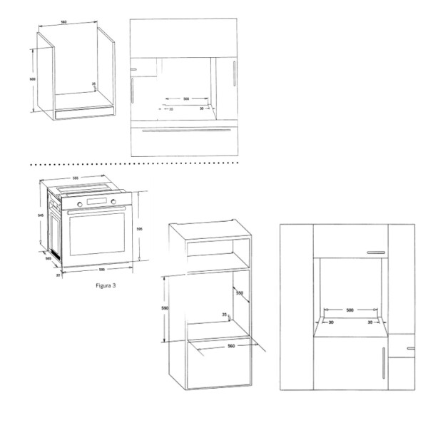 Horno De Empotrar James Hee HORNO EMPOTRAR JAMES HEE BLANCO 4015