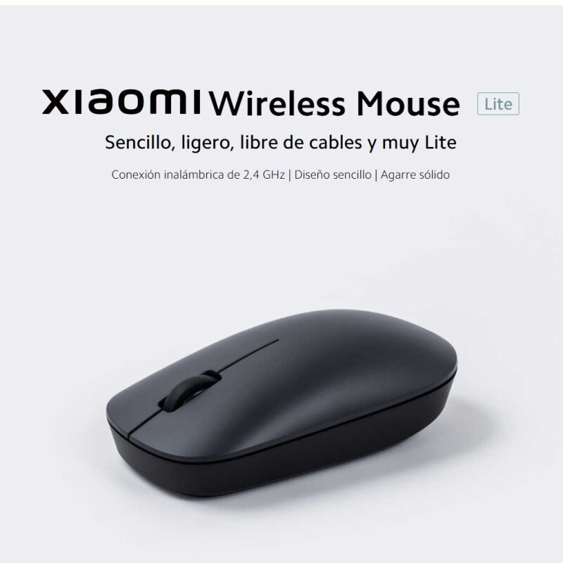 Xiaomi Wireless Mouse Lite: Ratón Inalámbrico Ergonómico con Alta Precisión y Conectividad de 2.4 GHz Xiaomi Wireless Mouse Lite: Ratón Inalámbrico Ergonómico con Alta Precisión y Conectividad de 2.4 GHz
