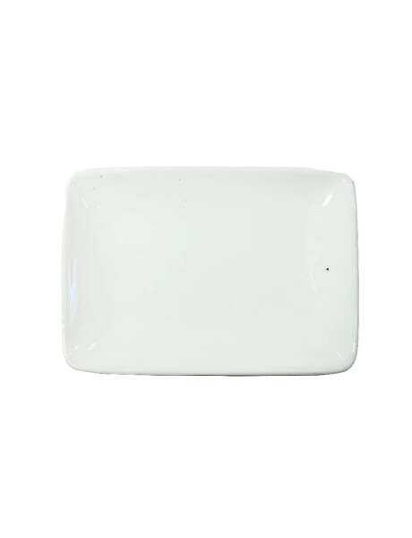 PLATO RECTANGULAR 12.5x9x1.5CM PORCELANA BLANCO PLATO RECTANGULAR 12.5x9x1.5CM PORCELANA BLANCO